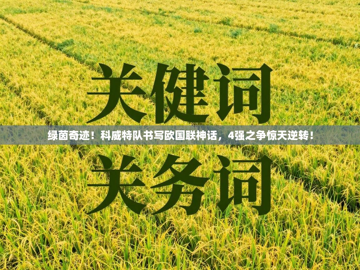 绿茵奇迹！科威特队书写欧国联神话，4强之争惊天逆转！  第2张